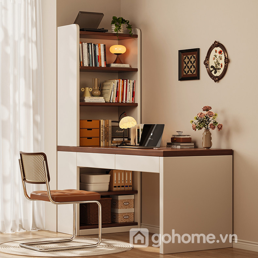 Bàn Học Gỗ Công Nghiệp Kèm Kệ Để Sách Tiện Lợi GH-72034 - Ảnh 2