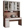 Bàn Học Liền Giá Sách Cánh Kính Hiện Đại GH-72037