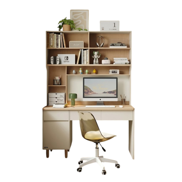 Bàn Học Phong Cách Hàn Quốc Kèm Kệ Sách Đẹp GH-72036