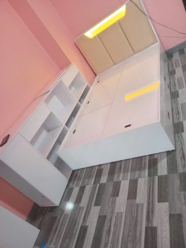 Giường Ngủ Đa Năng Kèm Kệ Sách GH-11055