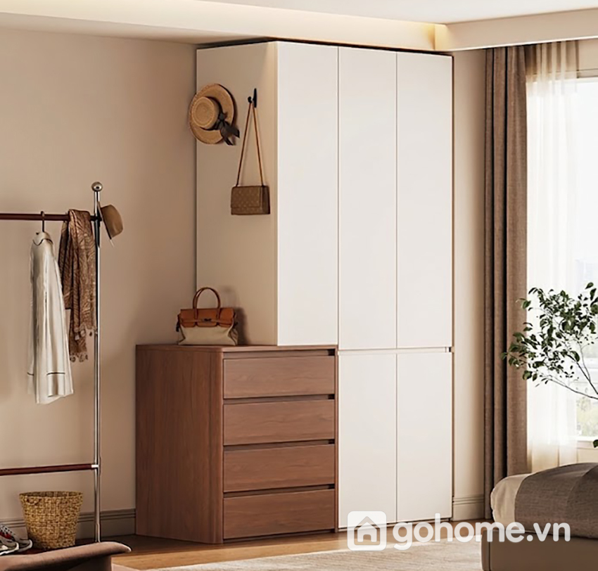 Tủ Quần Áo Phòng Ngủ Thiết Kế Tối Giản Hiện Đại GH-13084 - Ảnh 6