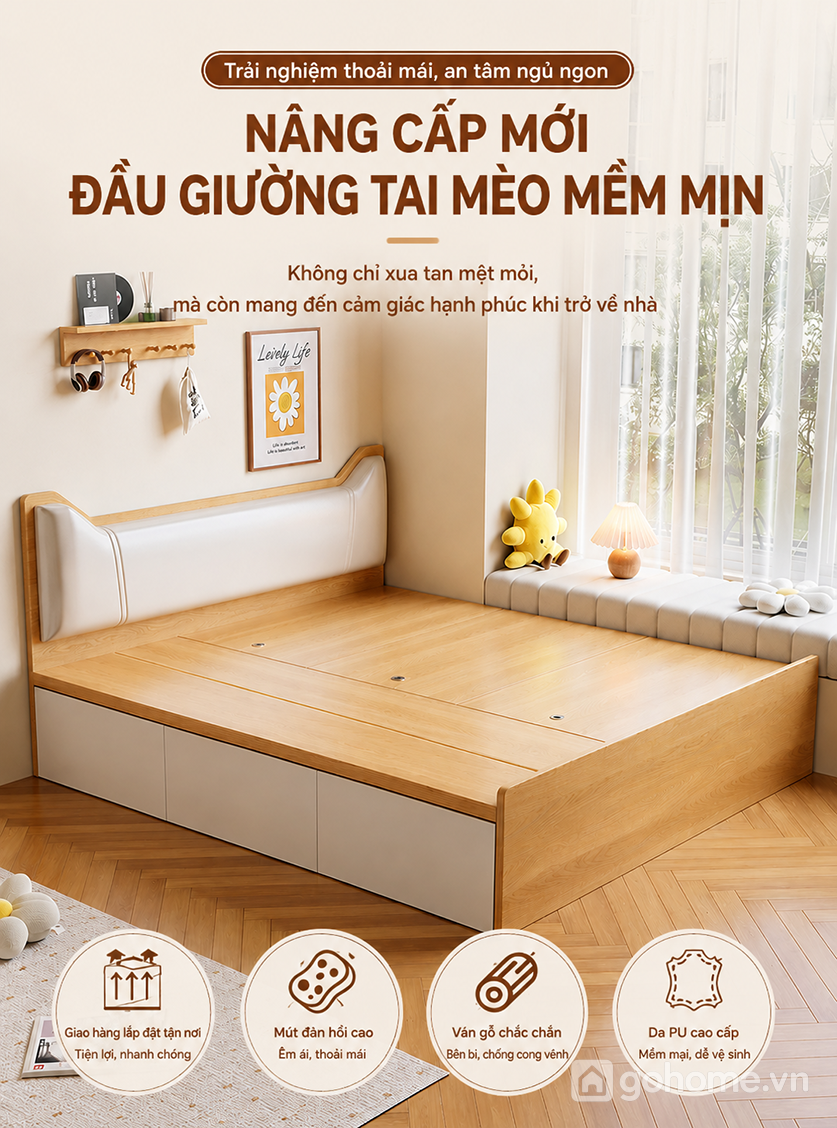 Chất liệu bền đẹp và dễ vệ sinh