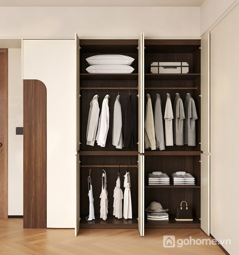 Công năng lưu trữ lớn giúp phòng ngủ luôn gọn gàng