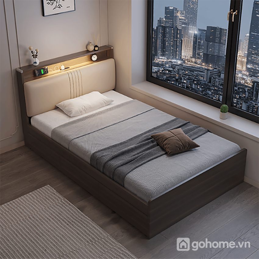 Giường Ngủ Có Ngăn Kéo Và Khoang Chứa Đồ Dưới Đệm GH-11047