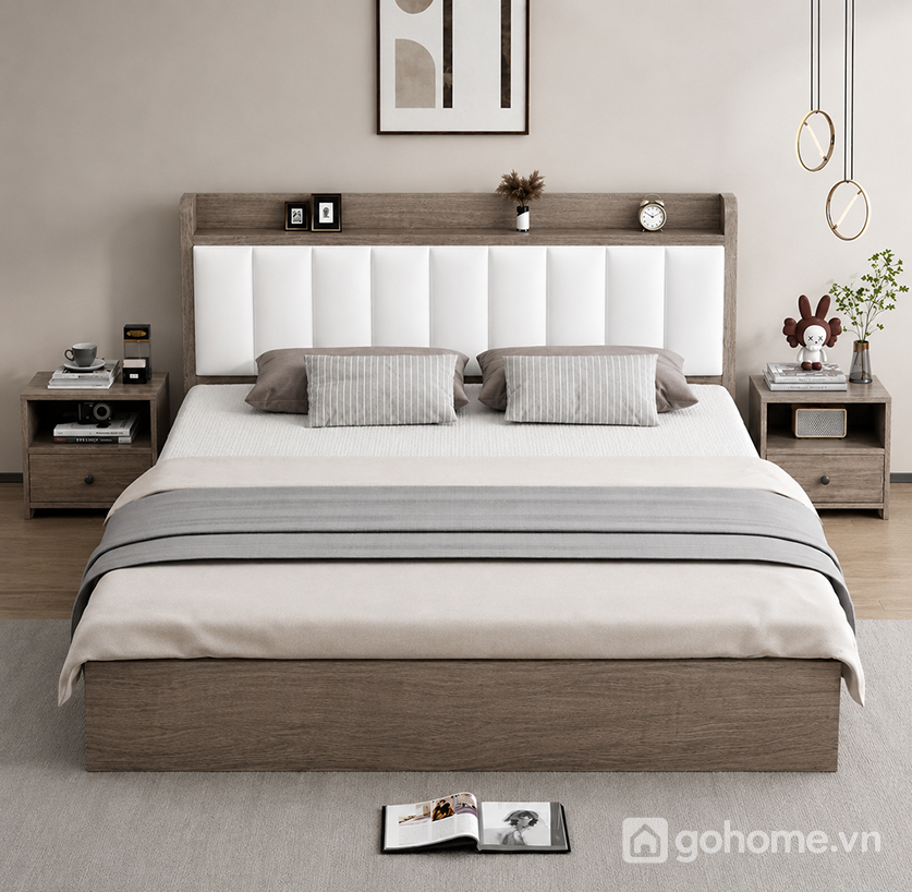 Giường Ngủ Bọc Nệm Đầu Giường Hiện Đại GH-11054 - ảnh chi tiết 6