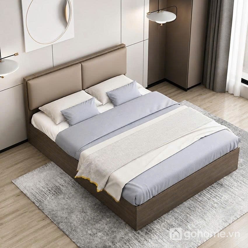 Giường ngủ bọc nệm đầu giường tối giản hiện đại cho không gian nghỉ ngơi tiện nghi