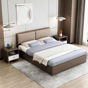 Giường Ngủ Bọc Nệm Đầu Giường Tối Giản Hiện Đại GH-11060 - hình ảnh thực tế 1