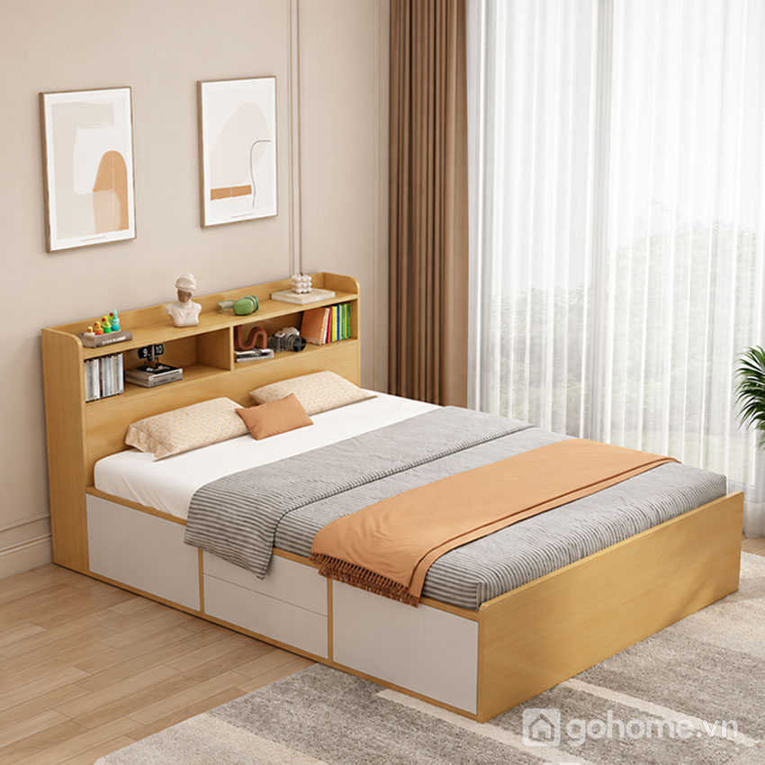 Giường Ngủ Có Ngăn Chứa Đồ Hiện Đại GH-11049