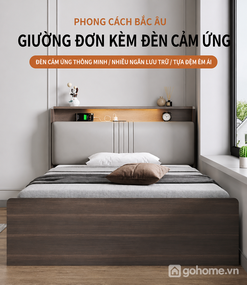 Giường ngủ có ngăn kéo và khoang chứa đồ dưới đệm GH GH- GH-11047 - ảnh chi tiết 7