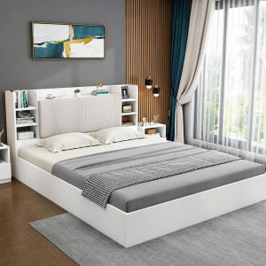 Giường Ngủ Gỗ MDF Phủ Melamine Hiện Đại GH-11061 - hình ảnh thực tế 2