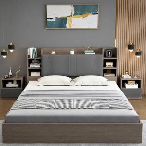 Giường Ngủ Gỗ MDF Phủ Melamine Hiện Đại GH-11061 - hình ảnh thực tế 4