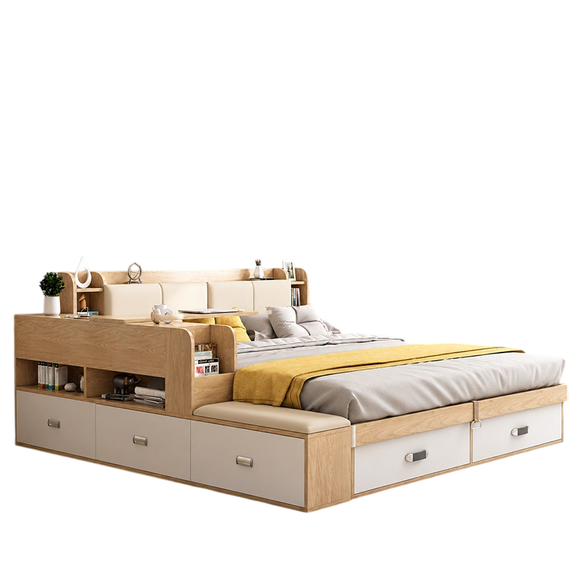 Giường Ngủ Nâng Mặt Phản Tích Hợp Khoang Chứa Đồ GH-11053