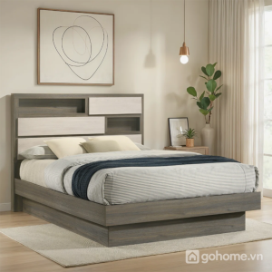 Giường Ngủ Tích Hợp Kệ Trang Trí Đầu Giường GH-11059 - 1800x2000mm - GH-11059.2