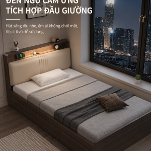 Không gian lưu trữ lớn giúp phòng ngủ gọn gàng