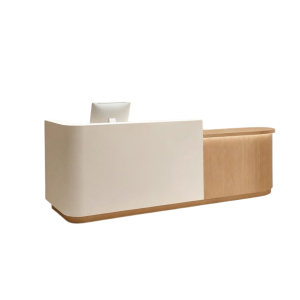 Quầy Lễ Tân Bo Cong Đơn Giản Và Hiện Đại GH-21057