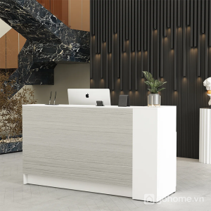 Quầy Lễ Tân Phối Vân Gỗ Có Tủ Lưu Trữ GH-21067 - 1800x600x1000mm - GH-21067.2