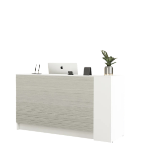 Quầy Lễ Tân Phối Vân Gỗ Có Tủ Lưu Trữ GH-21067
