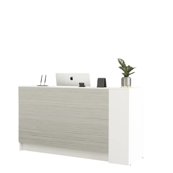 Quầy Lễ Tân Phối Vân Gỗ Có Tủ Lưu Trữ GH-21067