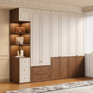 Tủ Quần Áo Cánh Mở Vòm Cong Hiện Đại GH-13090