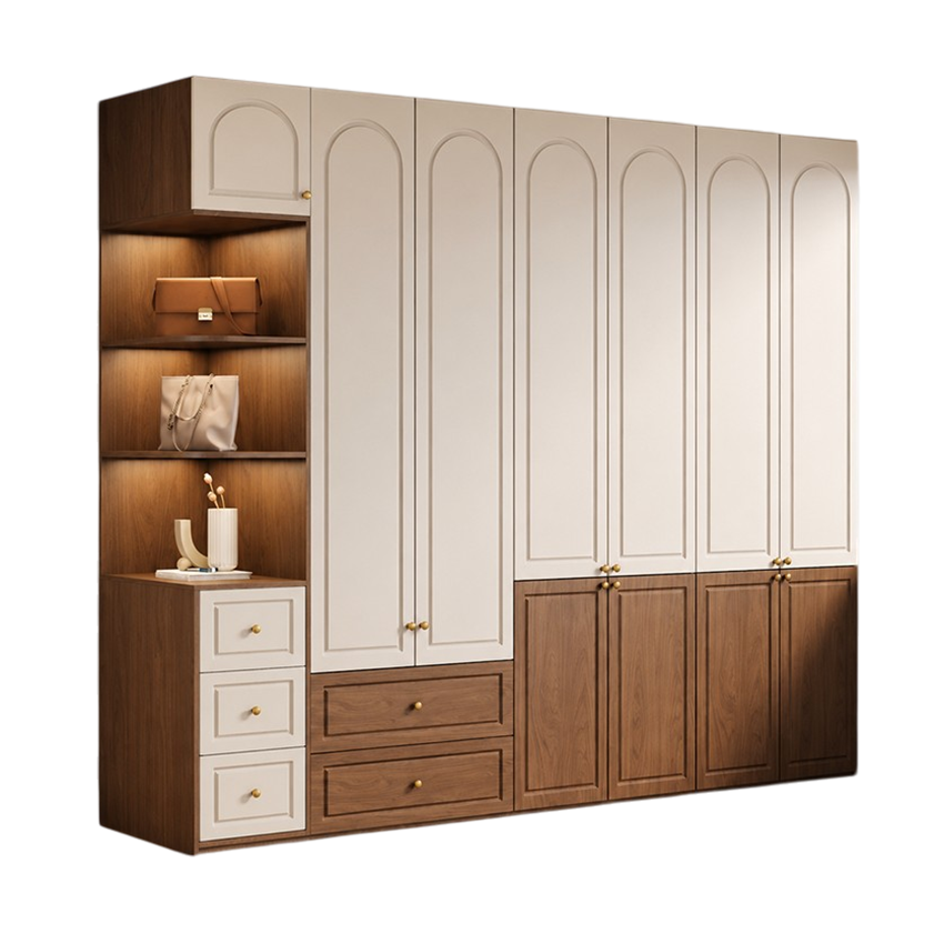 Tủ Quần Áo Cánh Mở Vòm Cong Hiện Đại GH-13090