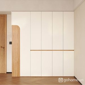 Tủ Quần Áo Cánh Phẳng Kèm Kệ Trang Trí Đèn Led GH-13088 - ảnh chi tiết 11