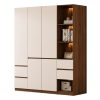 Tủ Quần Áo Cánh Phẳng Kết Hợp Kệ Trang Trí Hiện Đại GH-13091
