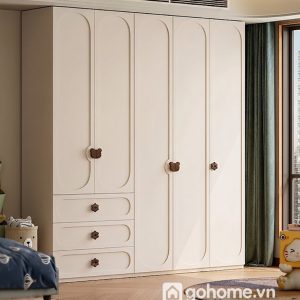 Tủ Quần Áo Gia Đình Phong Cách Hàn Quốc