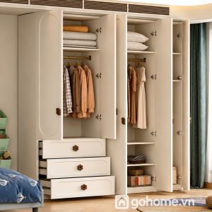 Tủ Quần Áo Gia Đình Phong Cách Hàn Quốc