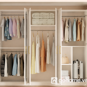 Tủ Quần Áo MDF Cao Cấp Thiết Kế Tối Giản GH-13082