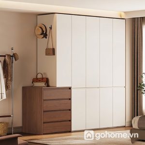 Tủ Quần Áo Phòng Ngủ Thiết Kế Tối Giản Hiện Đại GH-13084 - hình ảnh thực tế 1