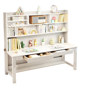 Bàn Học Đôi Trẻ Em Liền Giá Sách Hiện Đại GH-72044 - 1800x600x1700mm - GH-72044.2