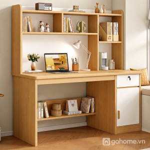 Bàn Học Liền Giá Sách Có Tủ Cánh Mở Hiện ĐạI GH-72045 - ảnh chi tiết 1