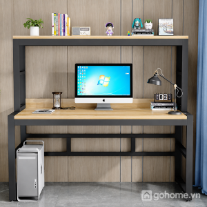 Bàn Làm Việc Khung Sắt 2 Tầng Hiện Đại GH-71040 - ảnh chi tiết 2
