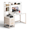 Bàn Làm Việc Khung Sắt Có Hộc Tủ Và Kệ Sách Hiện Đại GH-71044 - 1400x600x1530mm - GH-71044.2