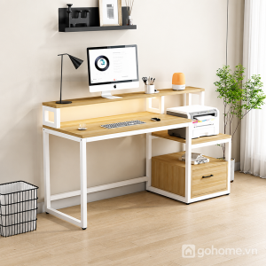 Bàn Làm Việc Khung Sắt Có Tầng Để Màn Hình Hiện Đại GH-71042 - ảnh chi tiết 1