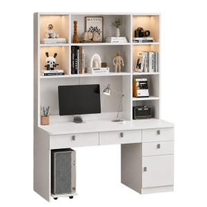 Bàn Làm Việc Liền Giá Sách Nhiều Ngăn Lưu Trữ Hiện Đại GH-72046