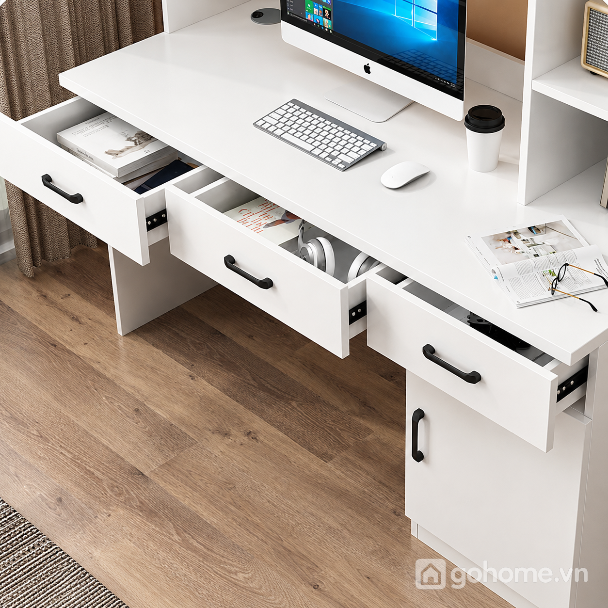 Chất liệu gỗ công nghiệp bền đẹp, dễ vệ sinh
