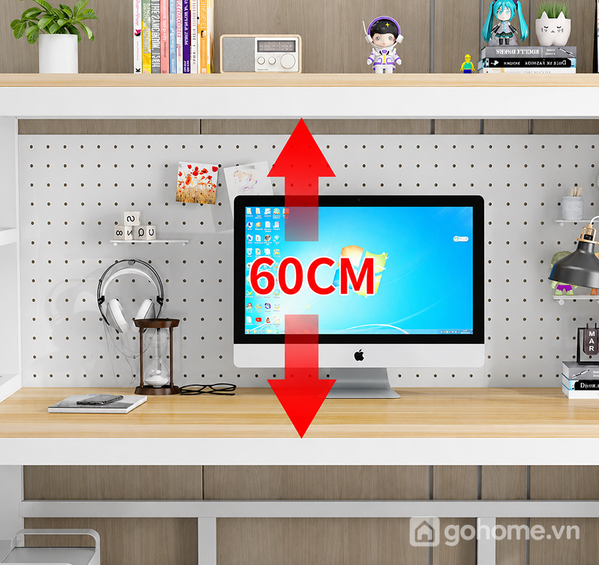 Mặt bàn rộng đáp ứng nhiều nhu cầu sử dụng