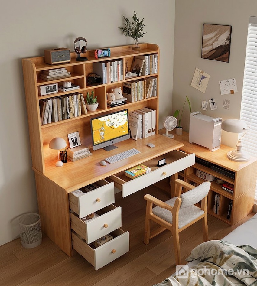 Nhiều ngăn lưu trữ giúp sắp xếp khoa học