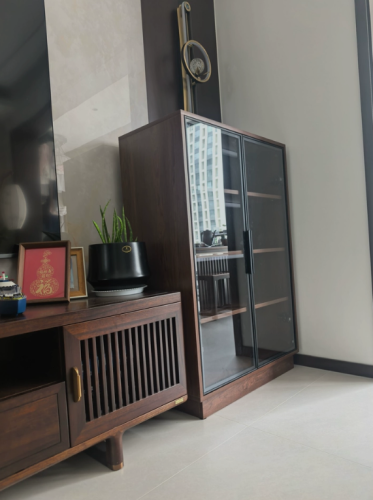 Tủ Decor Cánh Kính Nhiều Tầng Hiện Đại Cho Phòng Khách GH-56007