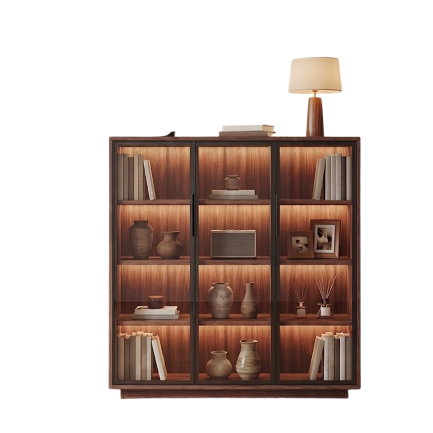 Tủ Decor Cánh Kính Nhiều Tầng Hiện Đại Cho Phòng Khách GH-56007 - 1200x400x1200mm - GH-56007.2