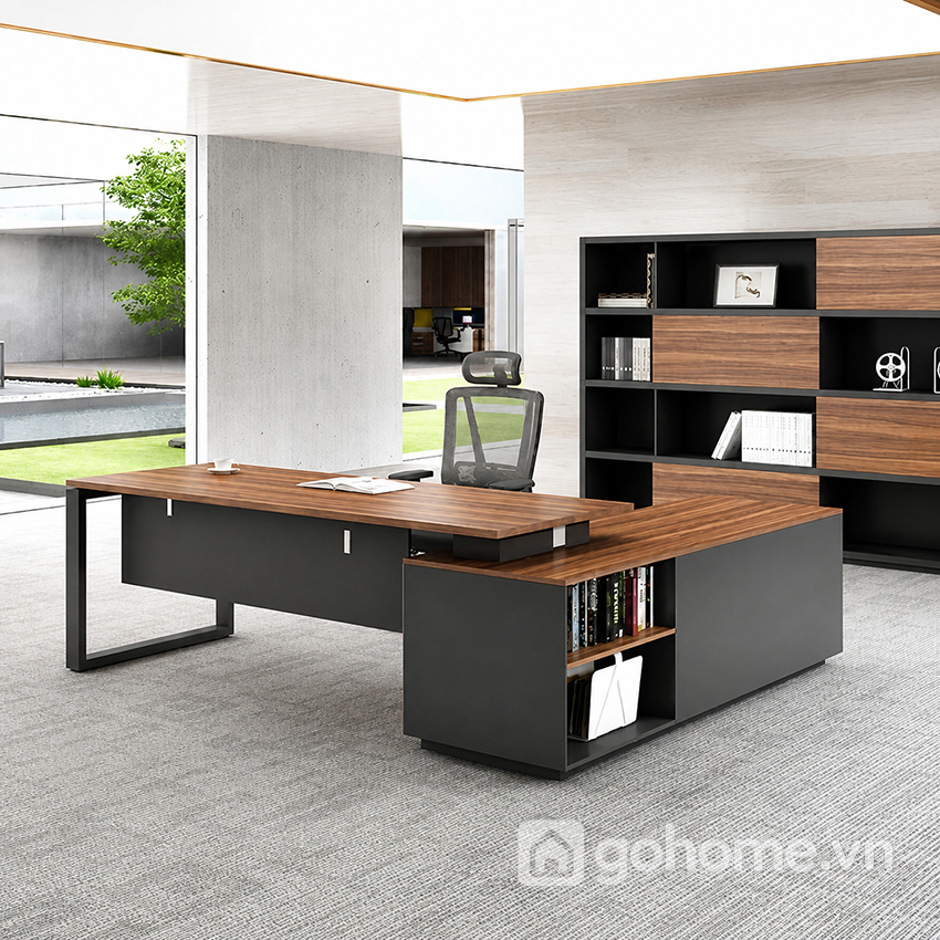 Bàn Làm VIệc Cho Lãnh Đạo Chân Sắt Hiện Đại GH-22002 - Ảnh 2