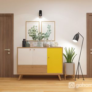 Chất liệu gỗ dễ sử dụng trong phòng khách