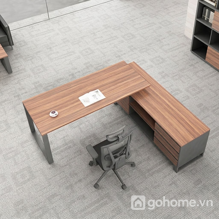 Bàn Làm VIệc Cho Lãnh Đạo Chân Sắt Hiện Đại GH-22002 - Ảnh 5