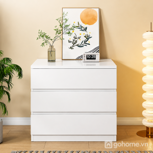 Gam trắng dễ phối với nội thất phòng khách