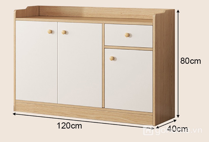 Kích thước chi tiết Tủ Decor Kết Hợp Để Đồ Phòng Khách Tiện Dụng GH-56027 2