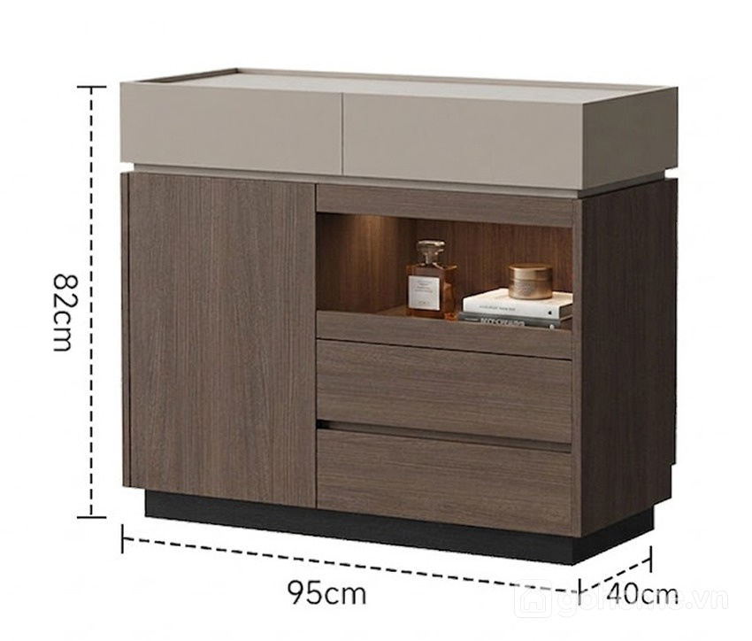 Kích thước chi tiết Tủ Lưu Trữ Đa Năng Kết Hợp Ngăn Kéo Cho Không Gian Gọn Gàng GH-56014