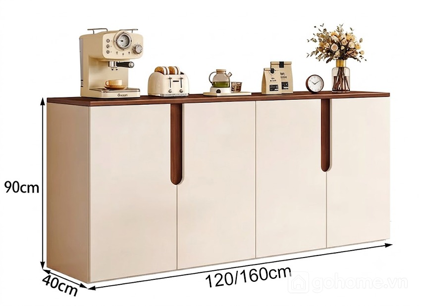 Kích thước chi tiết Tủ Trang Trí Cánh Mở Tối Giản Cho Không Gian Gọn Gàng GH-56015 2