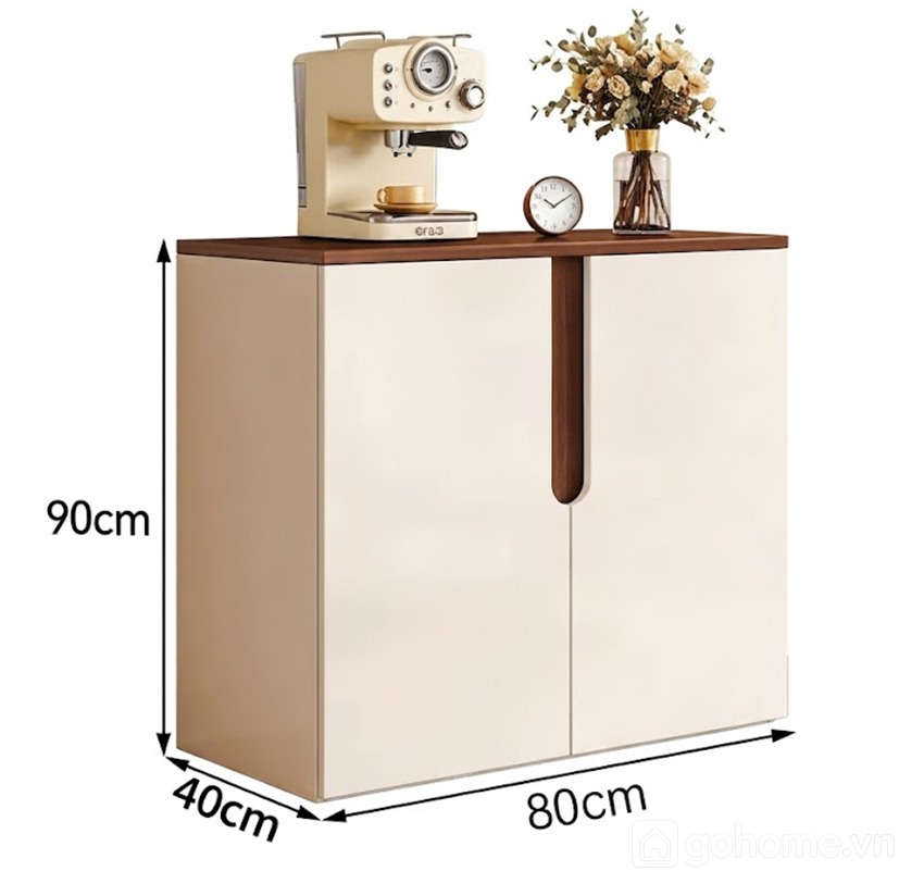 Kích thước chi tiết Tủ Trang Trí Cánh Mở Tối Giản Cho Không Gian Gọn Gàng GH-56015
