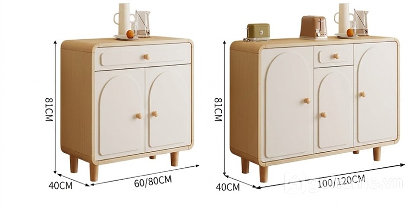 Kích thước chi tiết Tủ Trang Trí Để Đồ Phòng Khách Tiện Dụng, Gọn Đẹp GH-56024